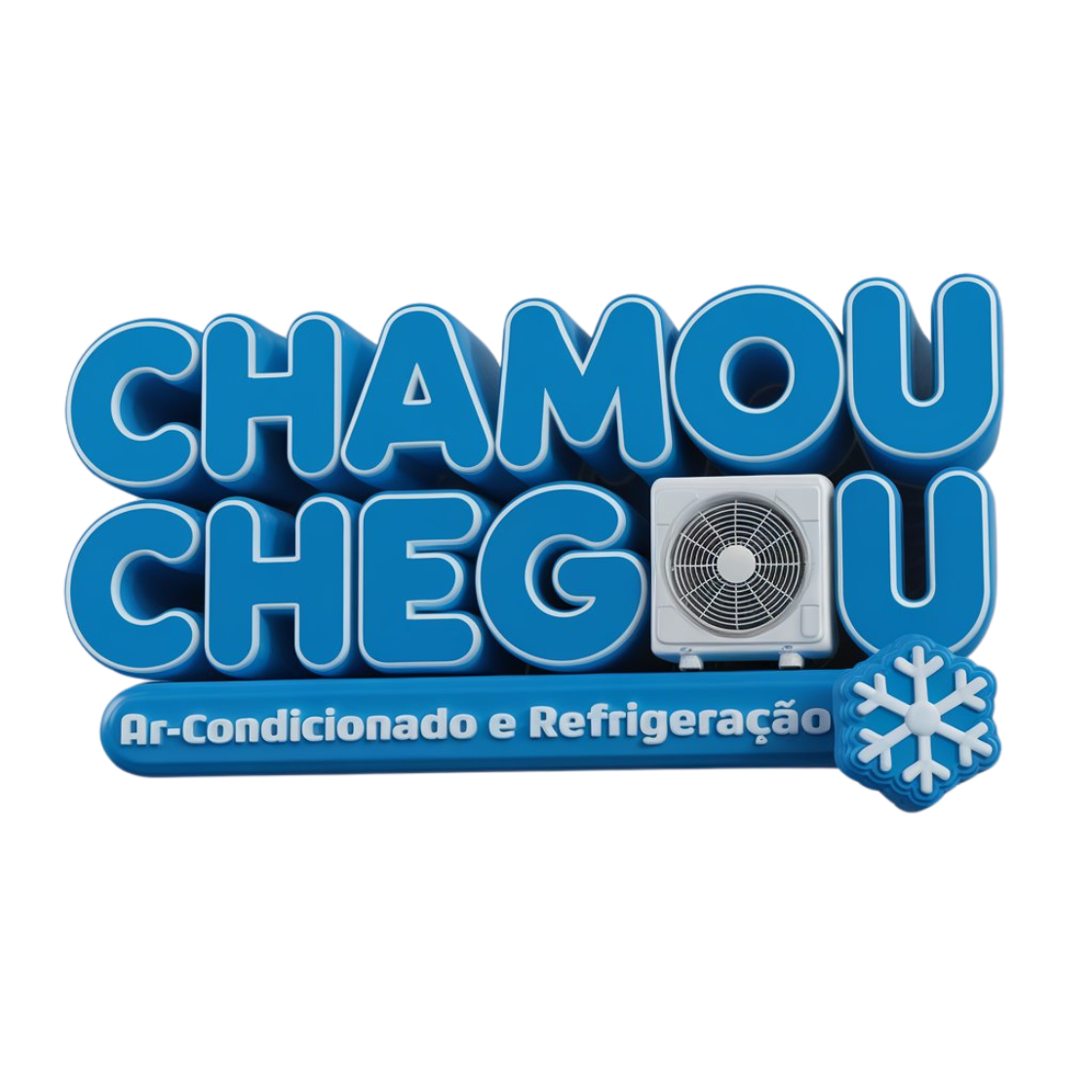 Logo de Chamou chegou climatizacao e refrigeracao
