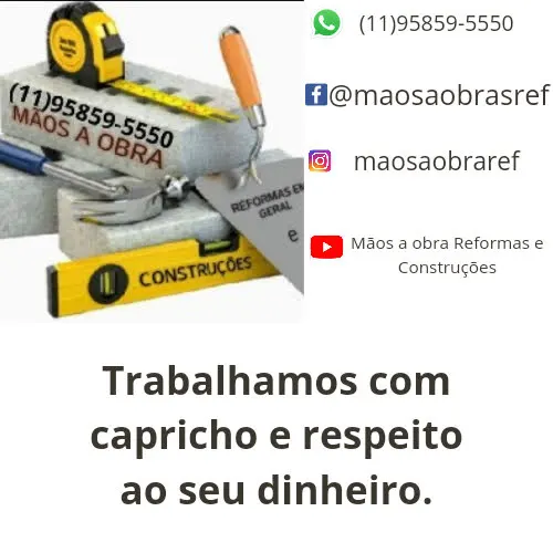 Logo de Mãos a Obra Reformas e Construções