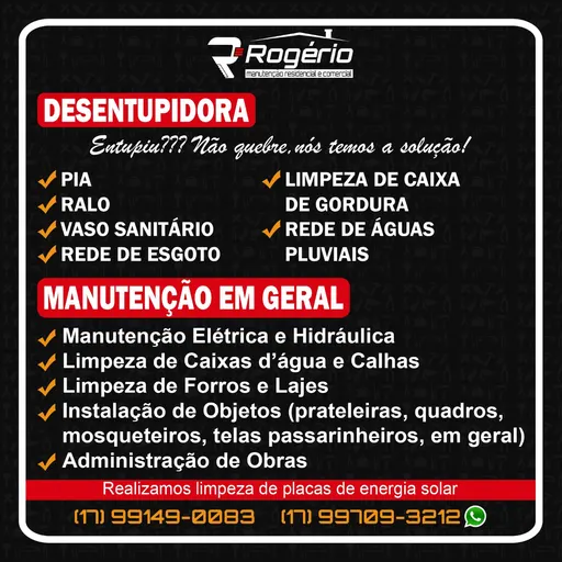 Logo de Rogério manutenções residencial e comercial