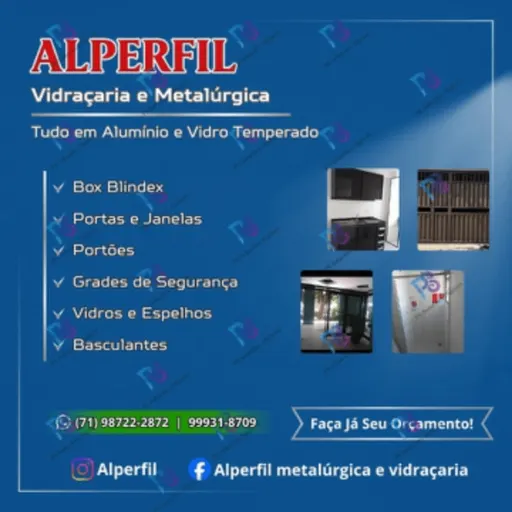 Logo de ALPERFIL METALÚRGIÇA E VIDRACARIA