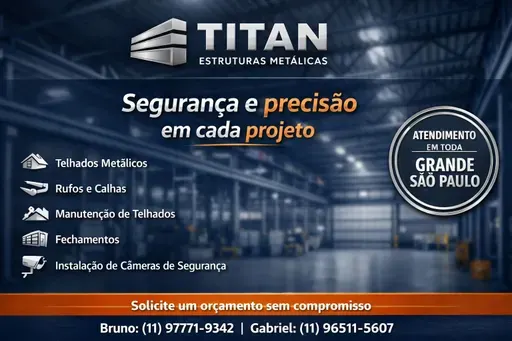 Logo de Titan Estruturas Metálicas