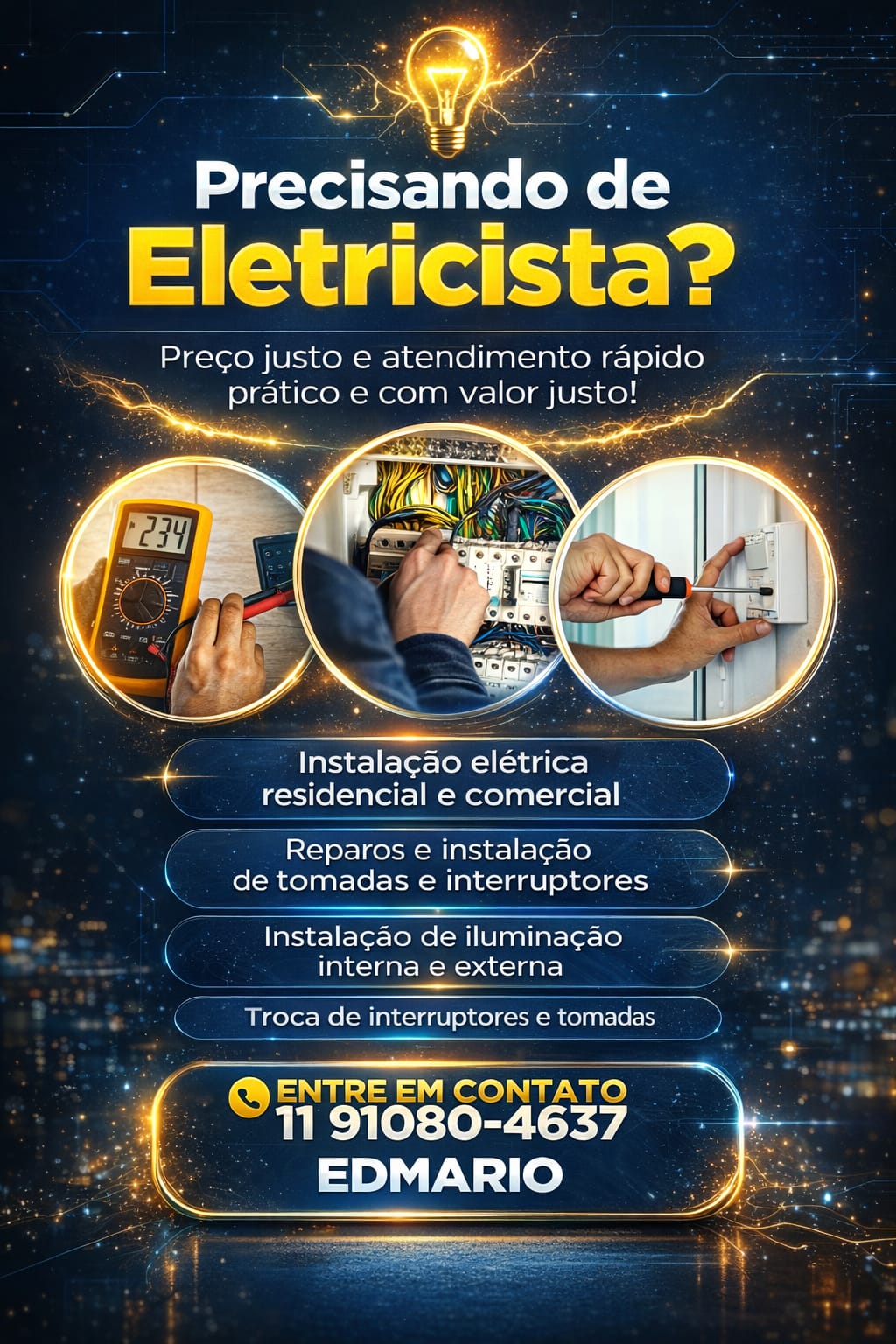 Logo de Edmario Eletricista