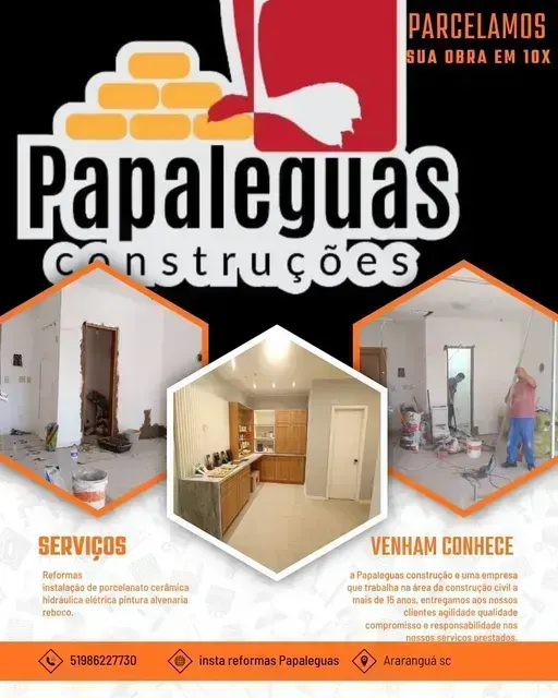 Papaleguas construção
