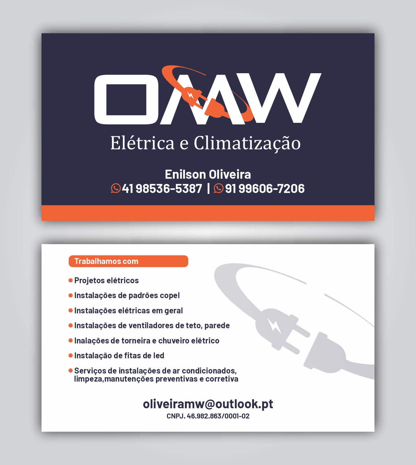 Logo de O.M.W. Elétrica e Climatização