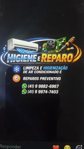 Limpeza e higienização de ar condicionado