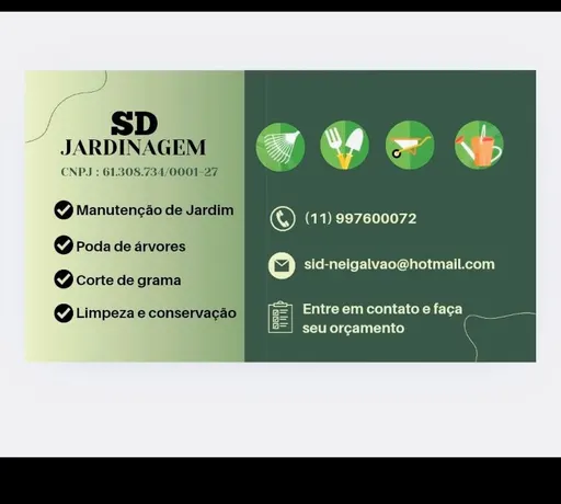 Logo de SD jardinagem
