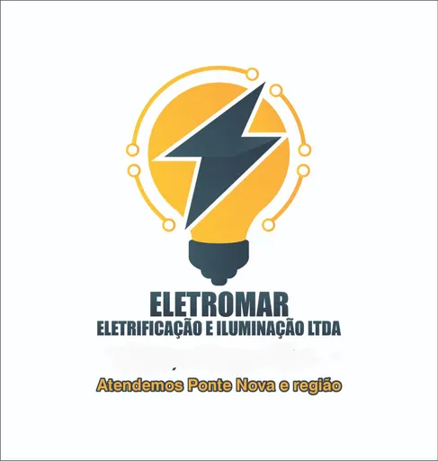 Logo de Eletromar eletrificação e iluminação