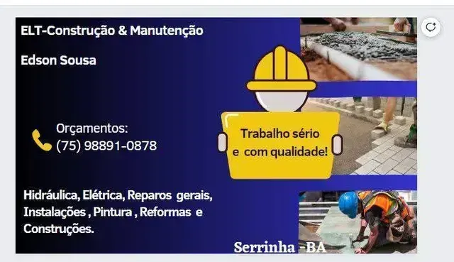 E.l.t construção e reforma
