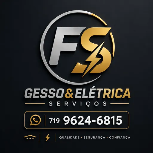 Logo de Fs gesso e elétrica serviço