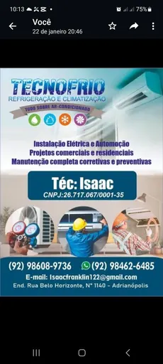 Tecnofrio refrigeração é climatização