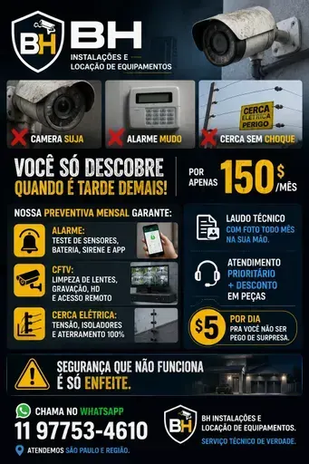 B.H instalação
