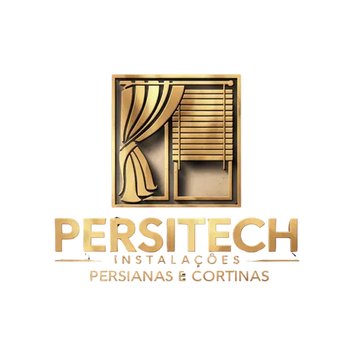 Logo de Persitech instalação persianas e cortinas